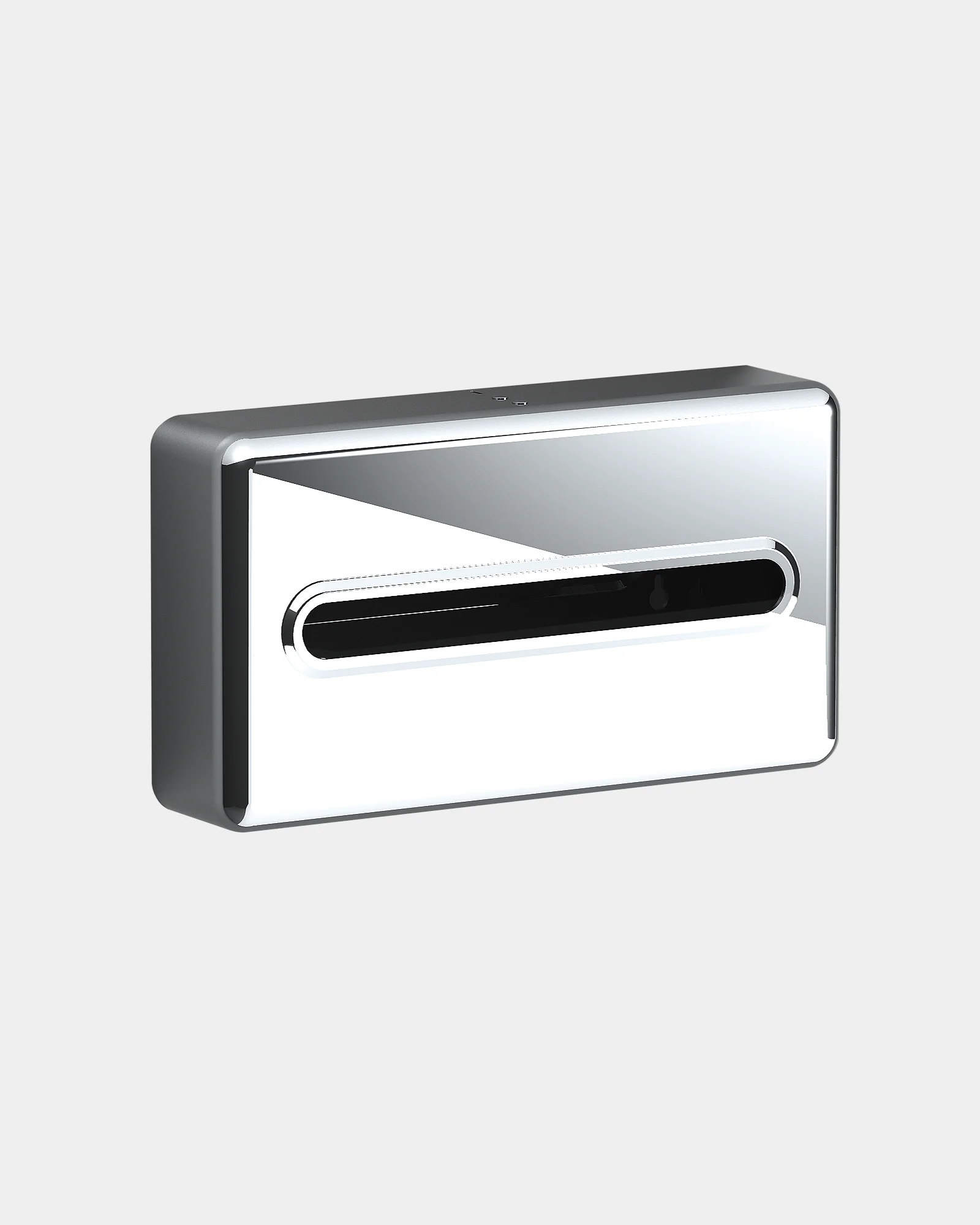 Wall mounted tissue box