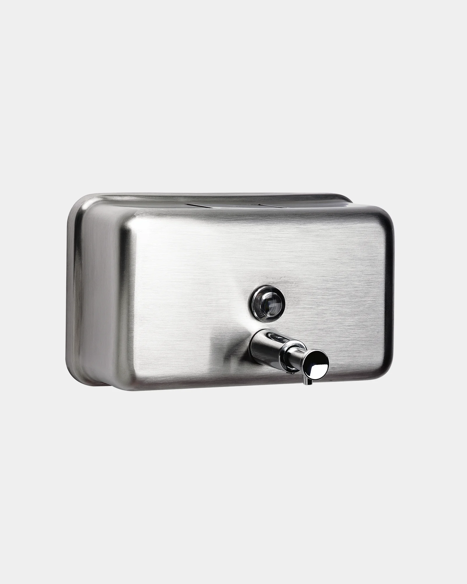 Soap dispenser wall-mounted horizontal