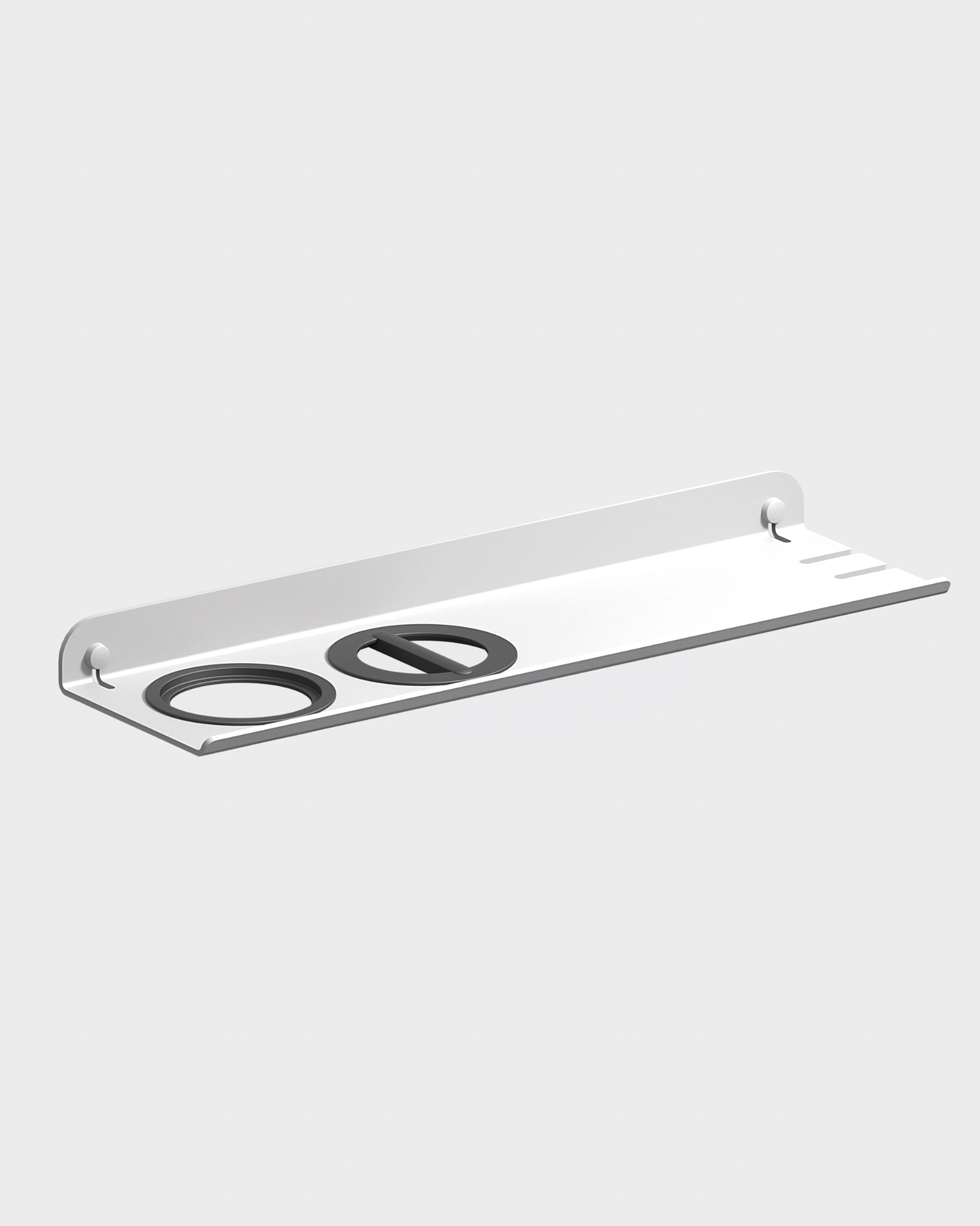 Hair styling tool storage shelf