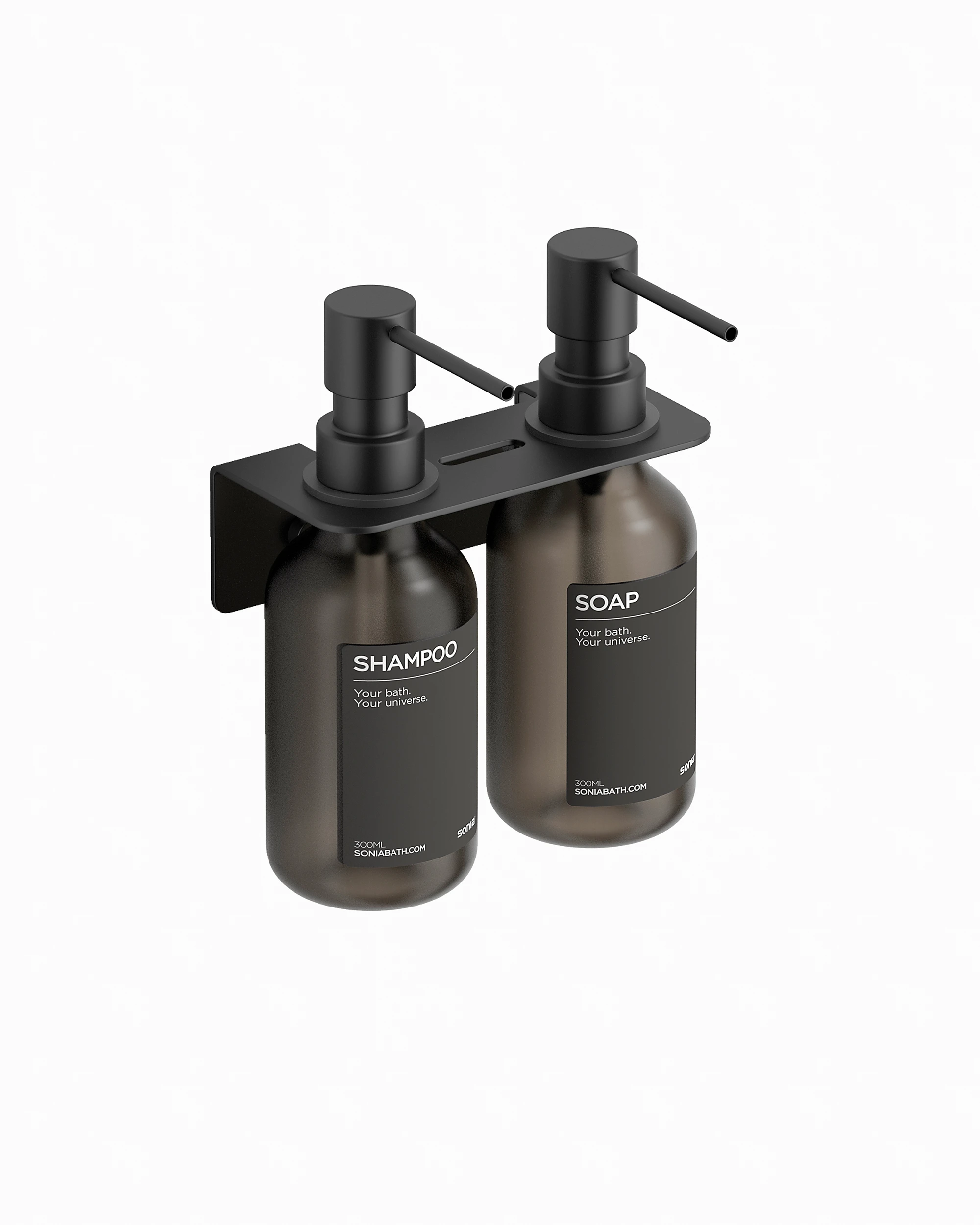 Double soap dispenser