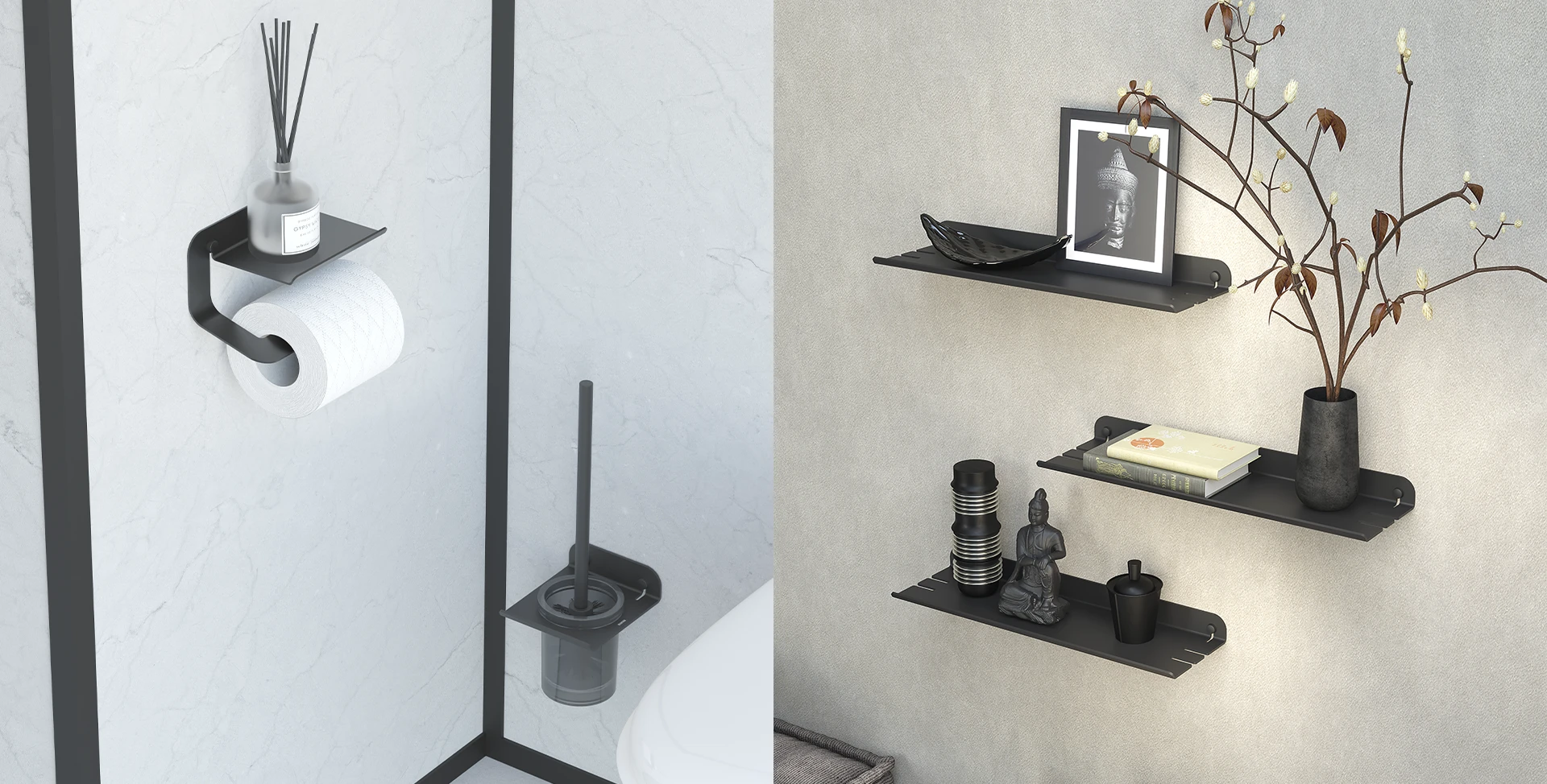 sonia-bath-accessories-quick-gallery-black-paper-roll-holder-toilet-brush-holder-shelf