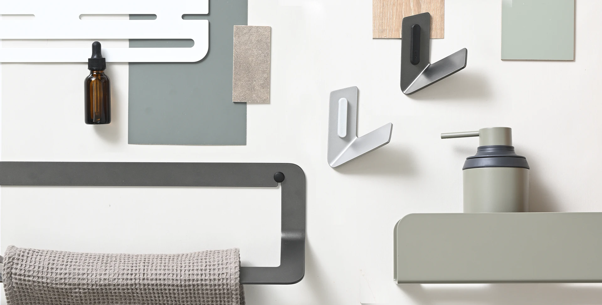 sonia-bath-accessories-quick-gallery-green-mist-white-black-graphite-matt-silver-grey