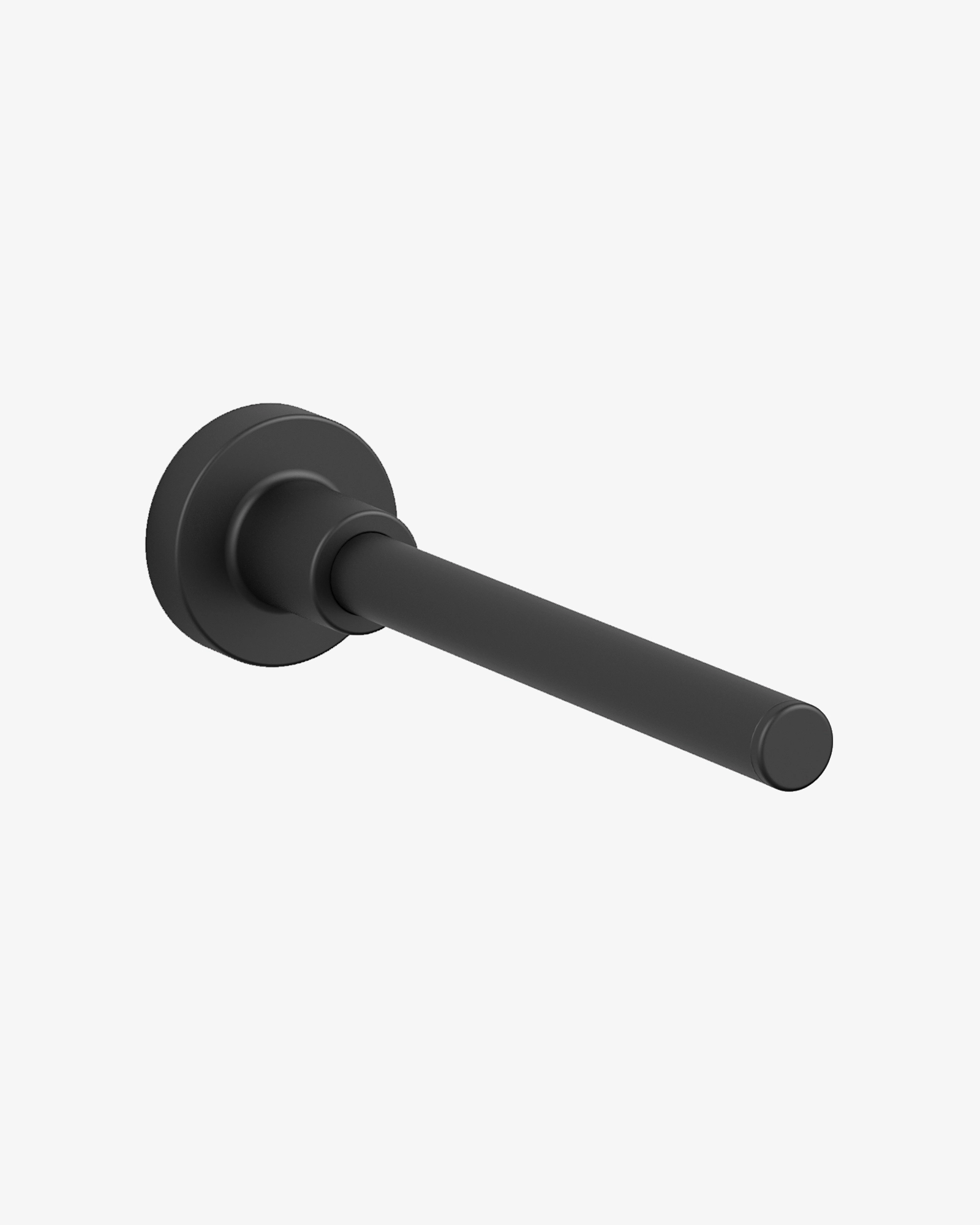 Toilet roll holder perpendicular