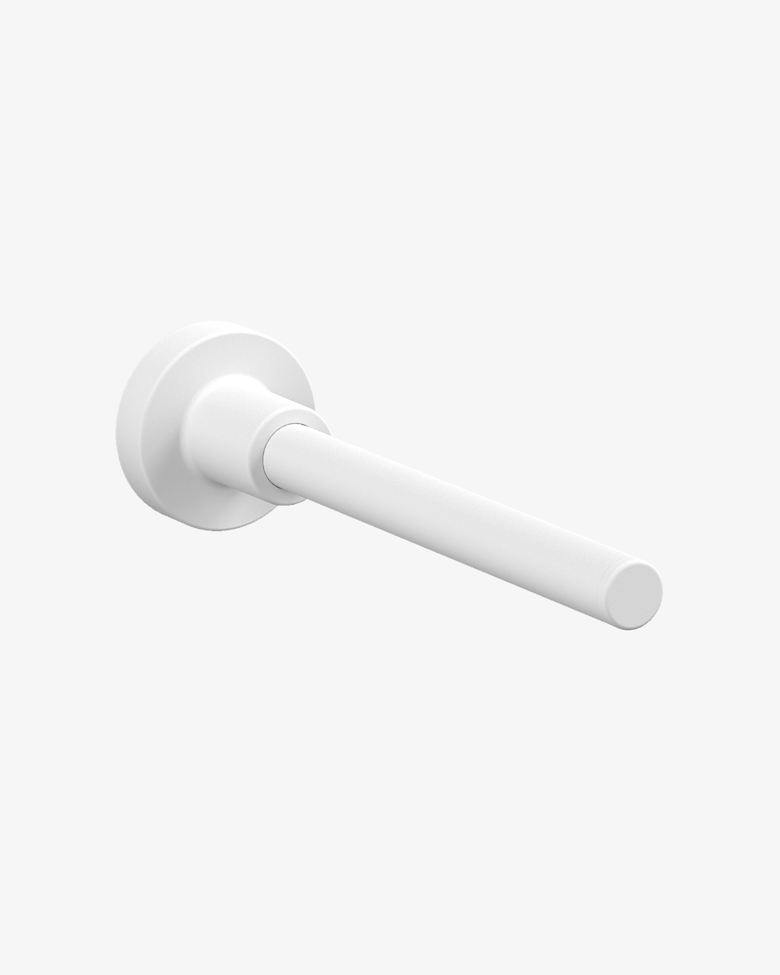 Toilet roll holder perpendicular