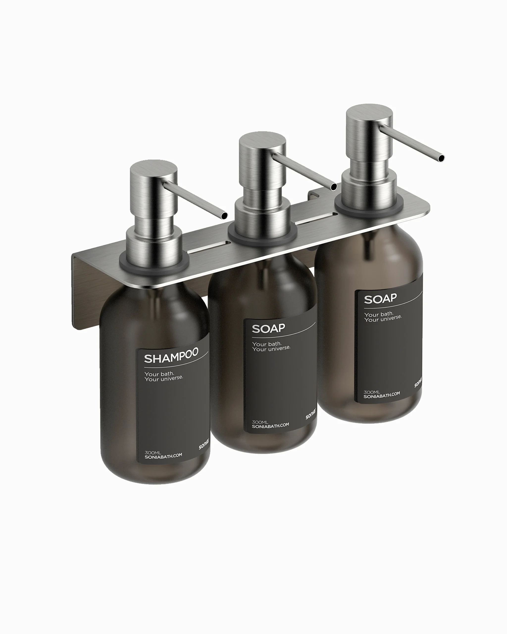 Triple soap dispenser