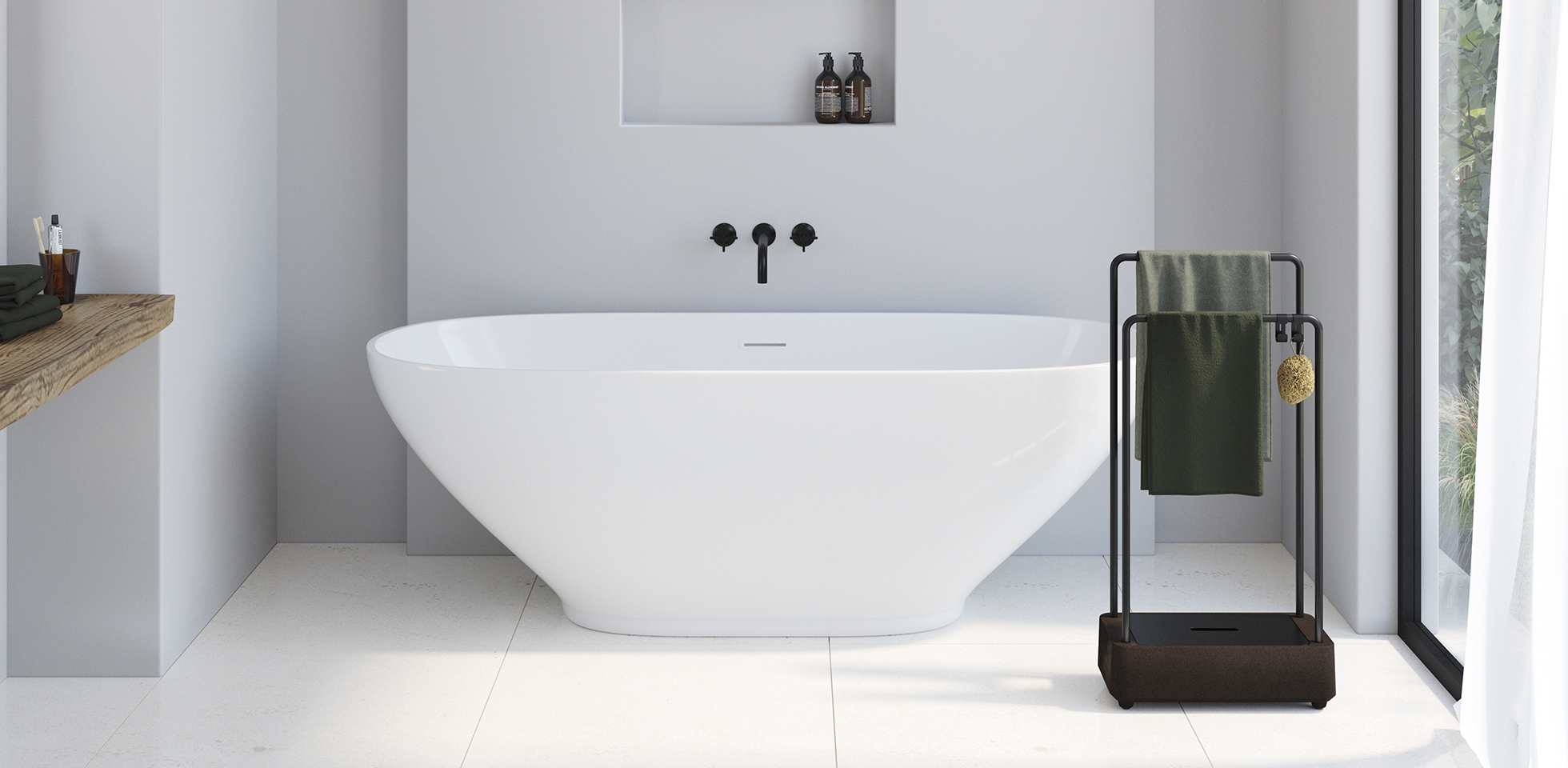 Bioco-bathroom-accessories-sonia-bath-freestanding-cork-sustainability-towel-bar-black-mocca