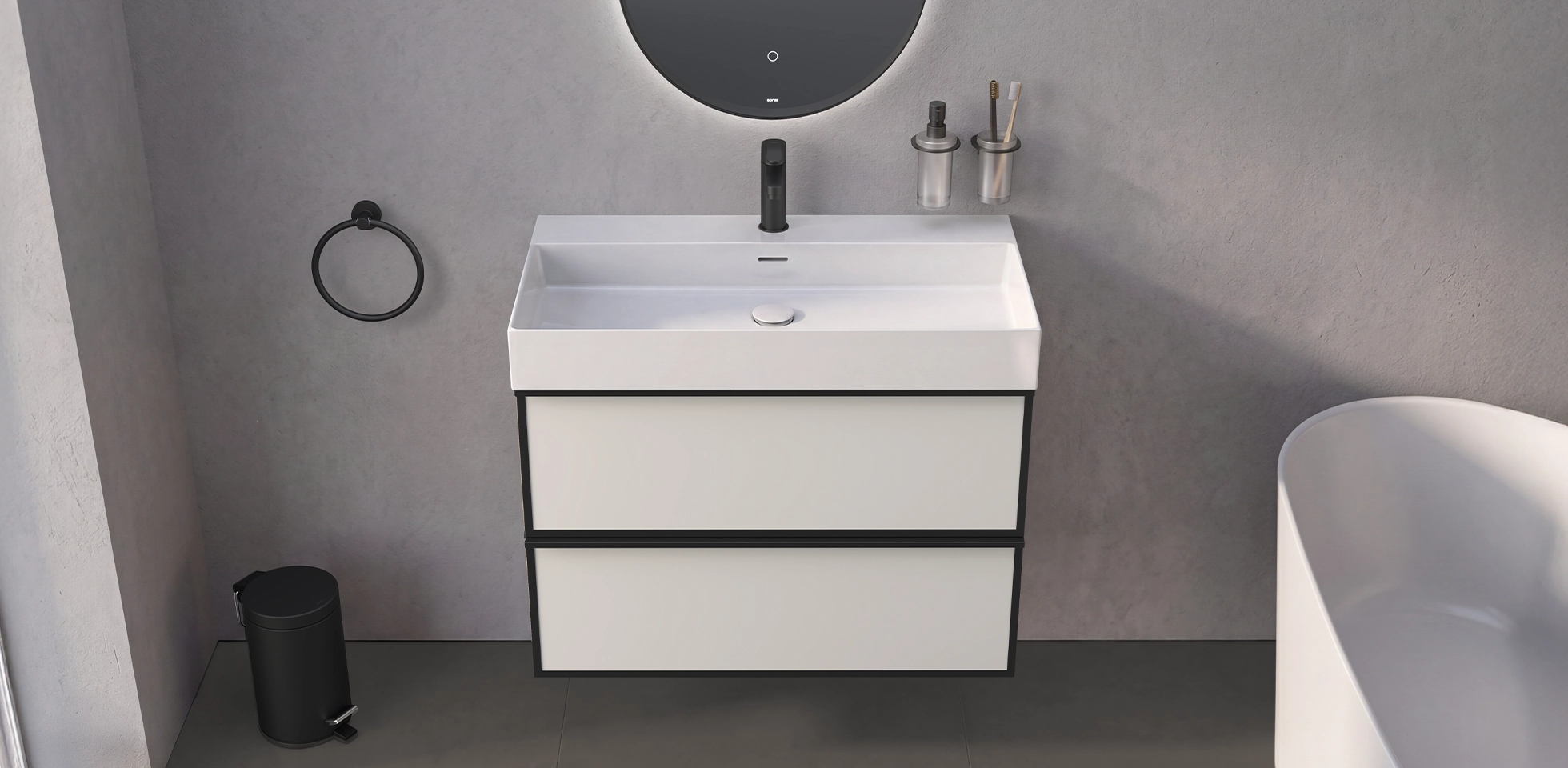 Contour-Sonia-Bath-furniture -white-mx10-basin