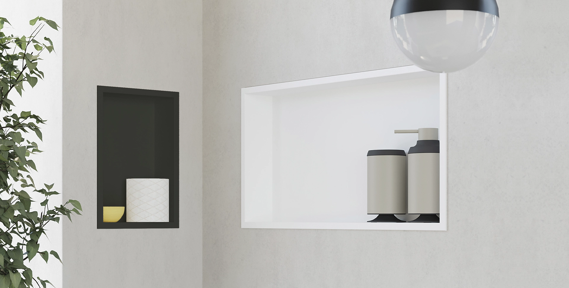 Sonia-bath-white-black-inox-niches-bathroom-equipment