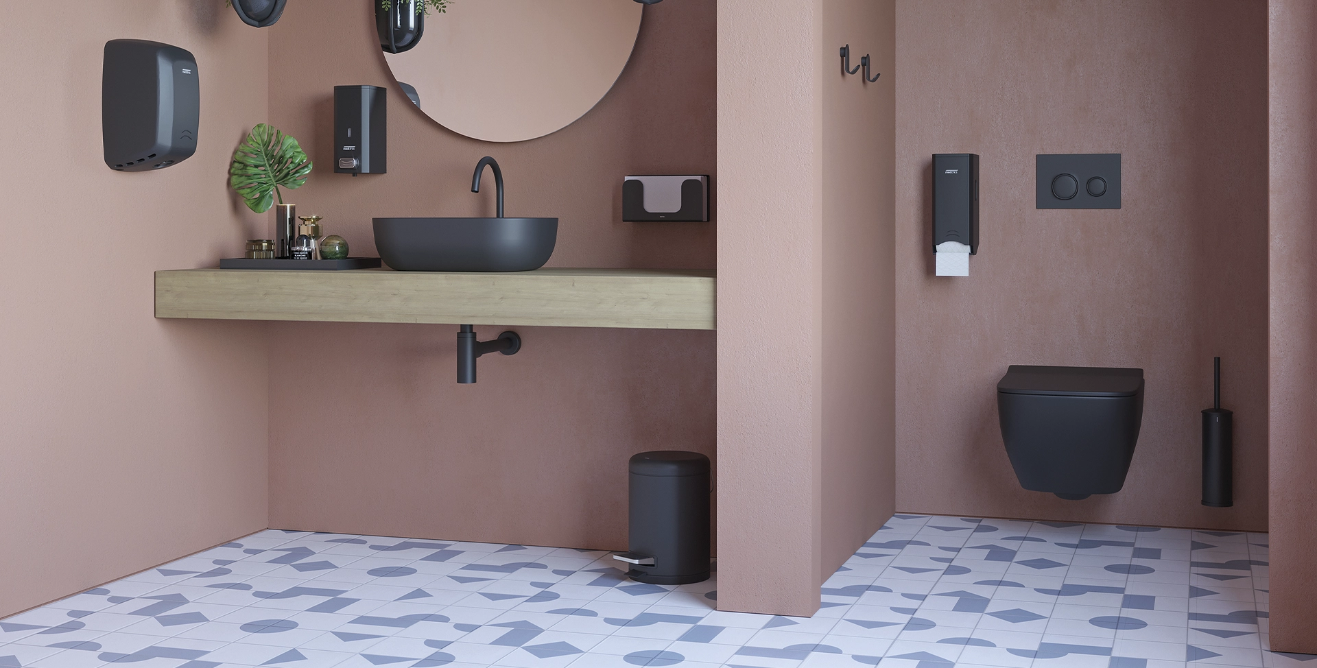 sonia-bath-dispensador-papel-wc-inodoro-negro-dispensador-jabon-lavabo-restaurante-contract