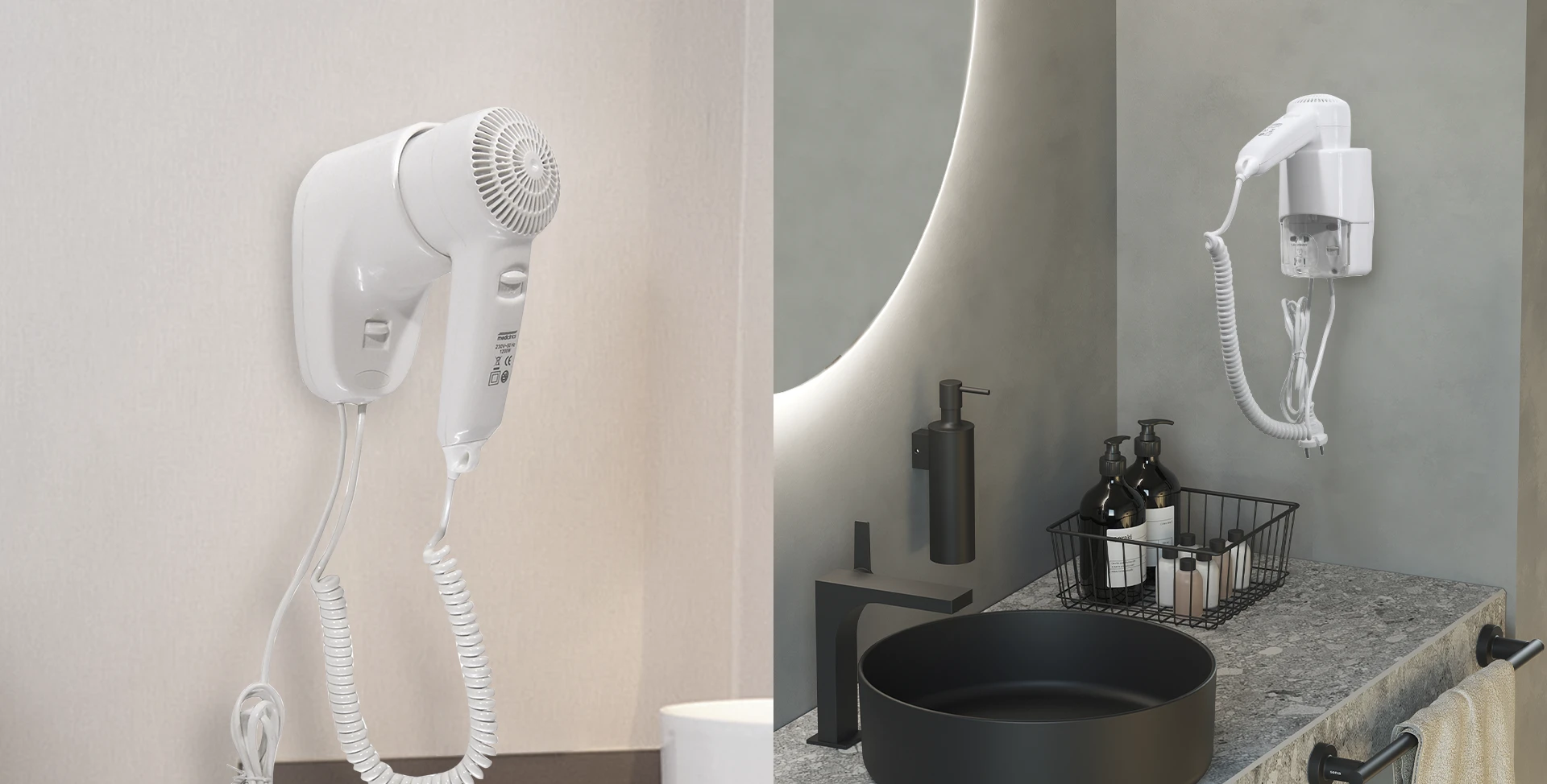 sonia-bathroom-equipment-hair-dryer-white-wall-installation