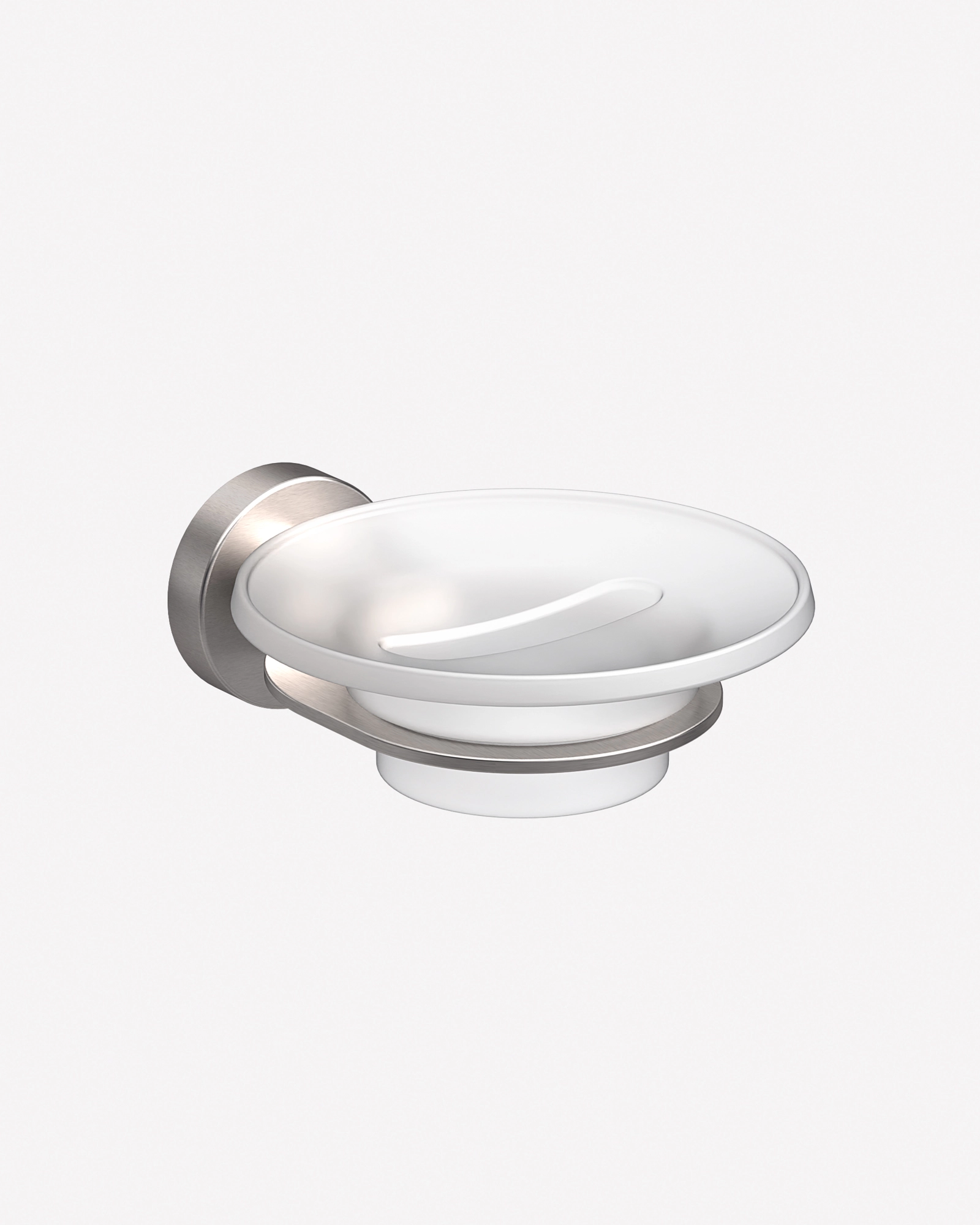 Jabonera cristal inox