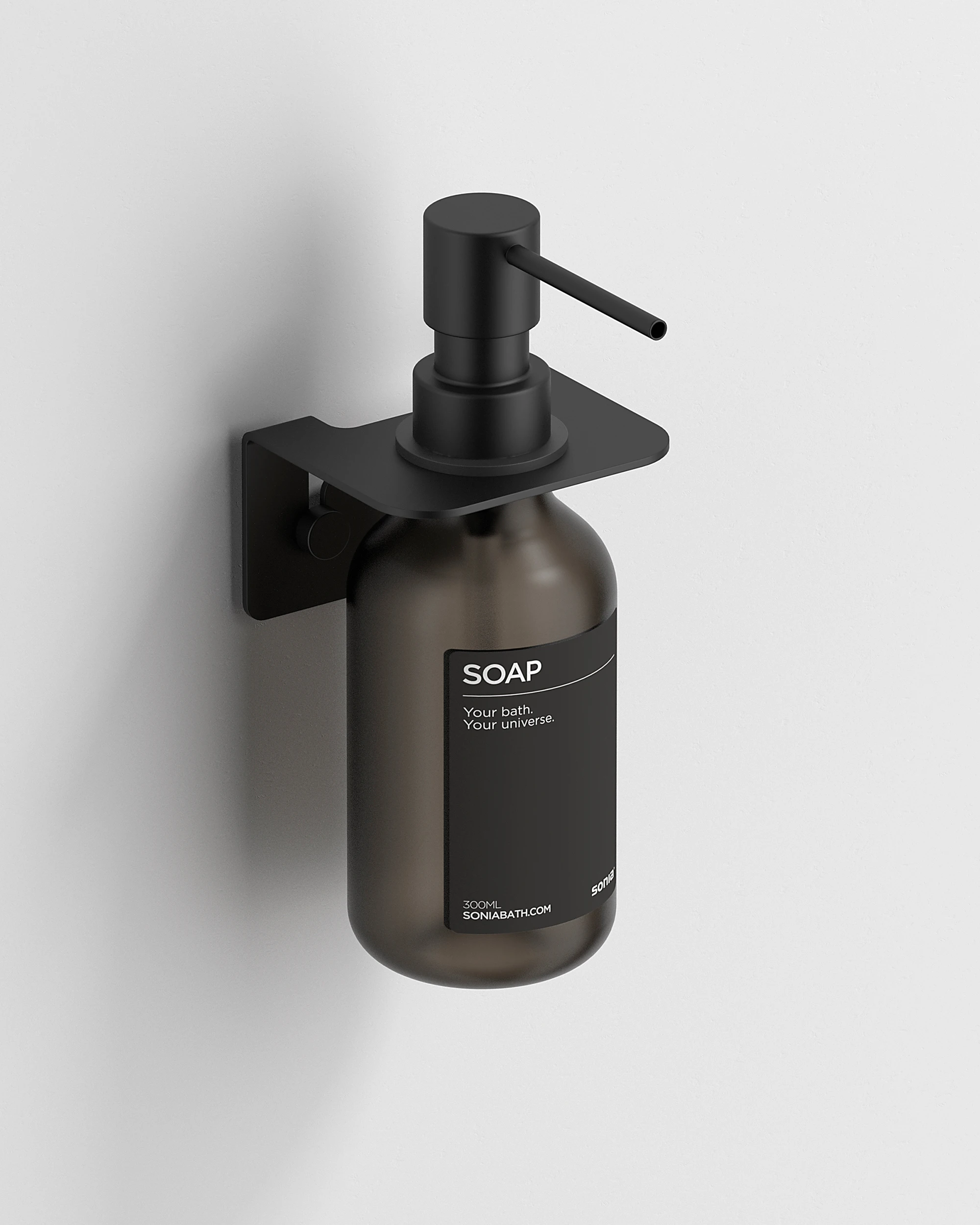 Dosificador de jabón Negro Colección Nox