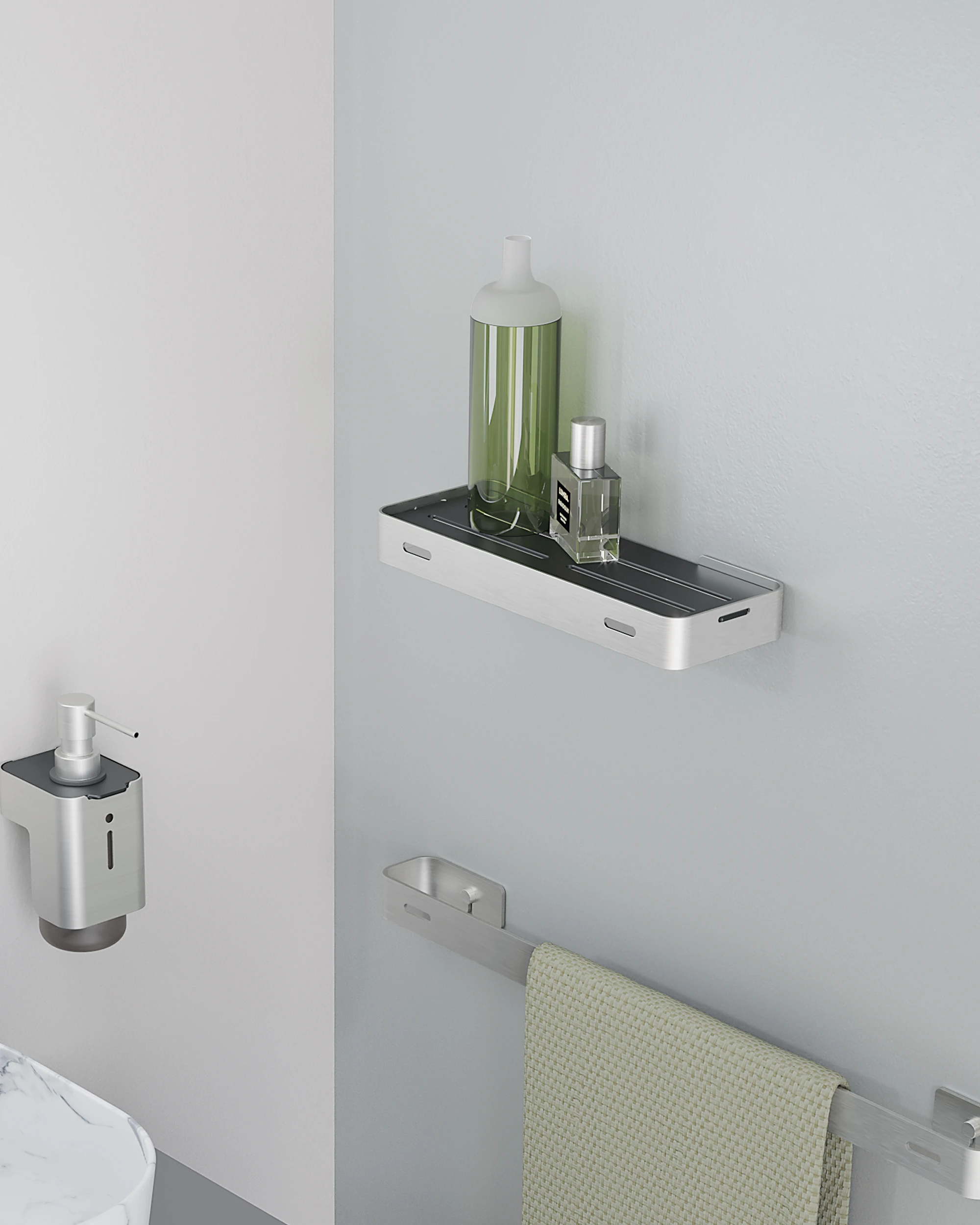 Repisa de ducha 30 cm inox satinado