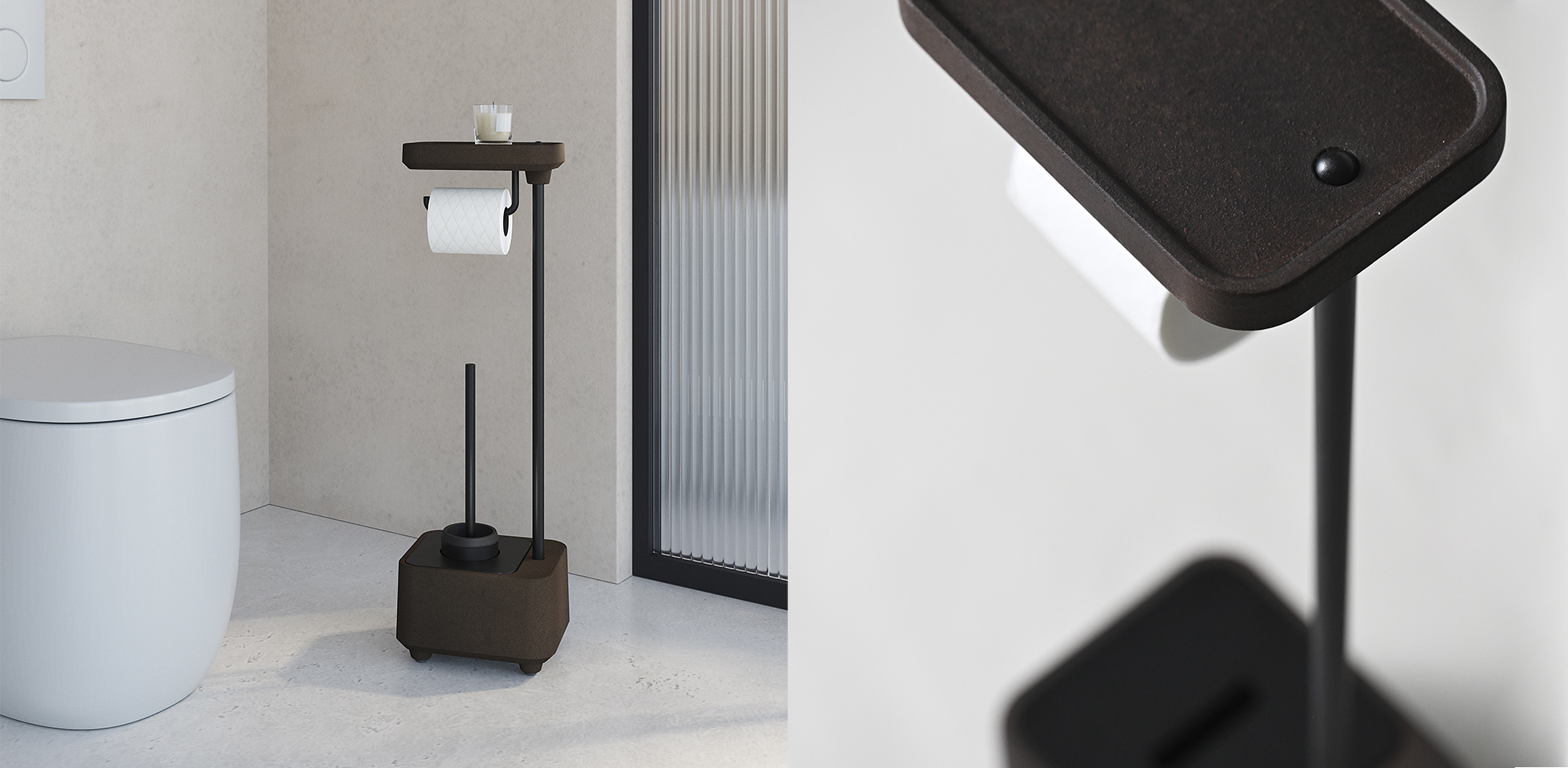 Bioco-accesorio-baño-sonia-bath-freestanding-corcho-toallero-portarrollos-mocca