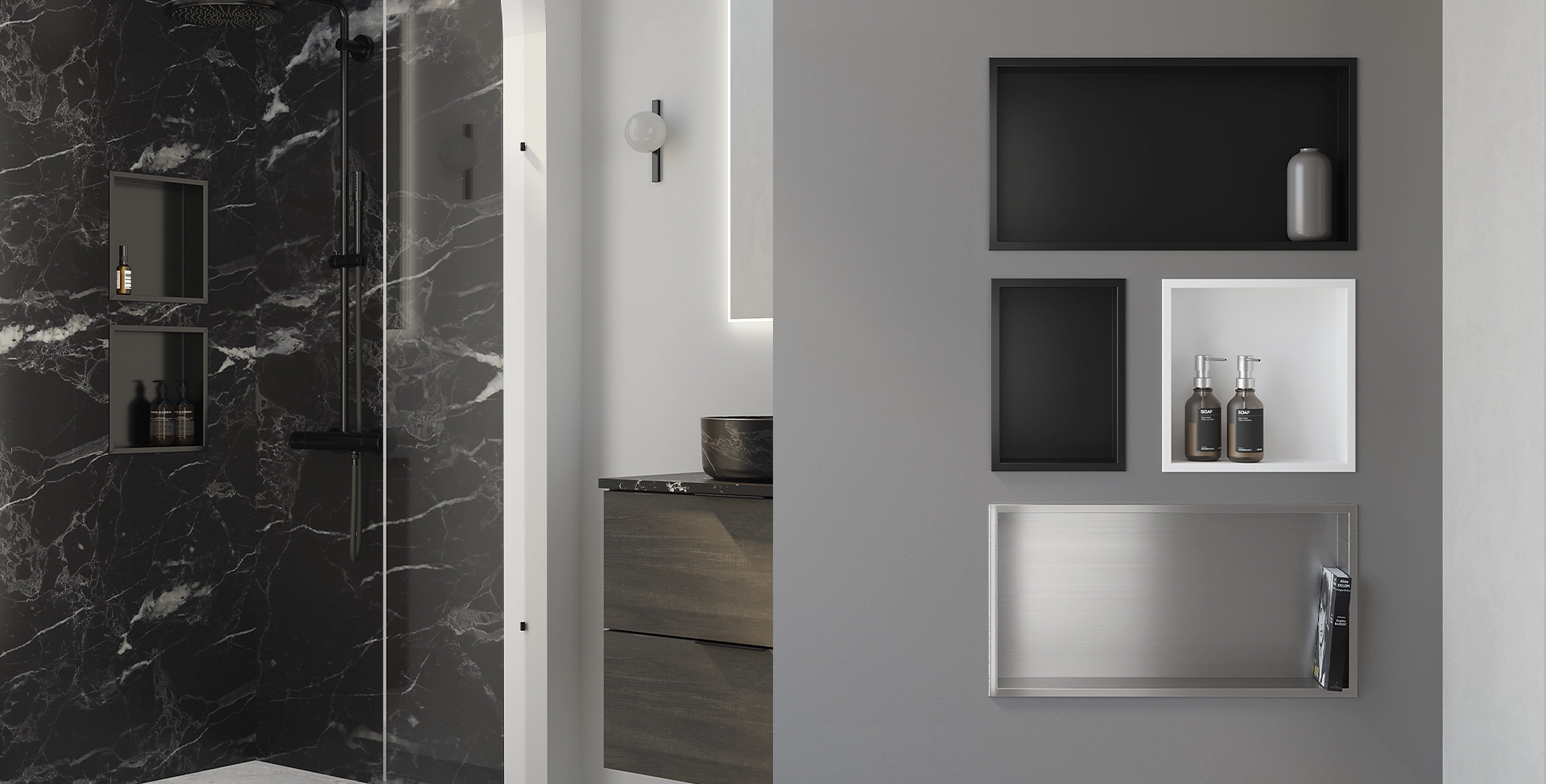 Sonia-bath-equipamiento-hornacinas-galeria-negra-almacenamiento-empotrada